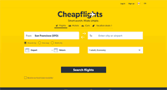 Desktop Screenshot of cheapflights.ca