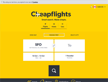 Tablet Screenshot of cheapflights.ca