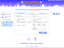 Tablet Screenshot of cheapflights.ie